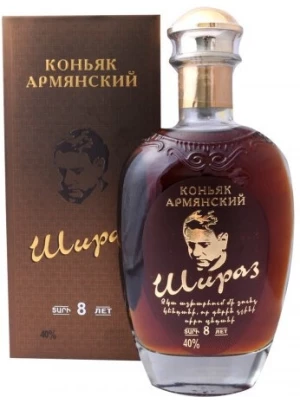 Коньяк Шираз ХО, в подарочной коробке 0.75 л