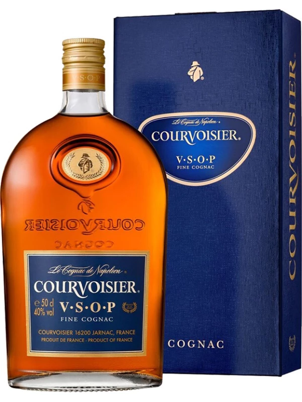 Courvoisier VSOP flask, with box