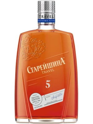 Коньяк Старейшина Трэвел Пятилетний, фляга 0.25 л