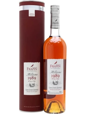 Коньяк Frapin Millesime (40,3%), Cognac Grand Champagne AOC, gift tube 1989 0.7 л