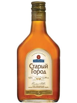 Коньяк Старый город 5 лет выдержки 0.25 л