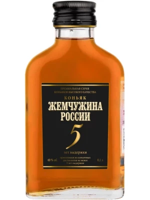 Коньяк Жемчужина России 5-летний 0.1 л