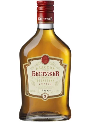 Коньяк Бестужев Классик 3-летний 0.25 л
