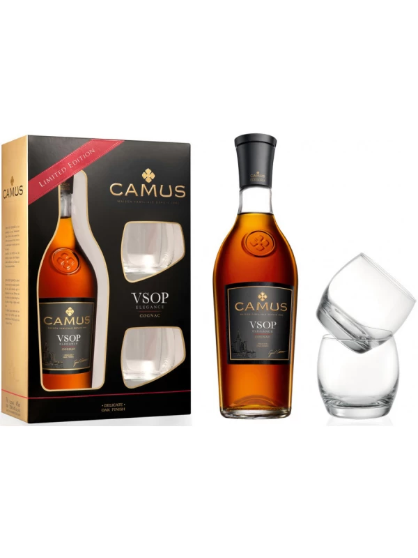 Camus VSOP, gift box with 2 glasses