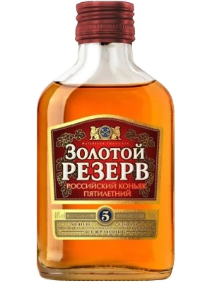 Коньяк Золотой Резерв, 5 лет 0.1 л