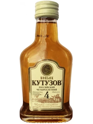 Коньяк Кутузов 4-летний 0.1 л
