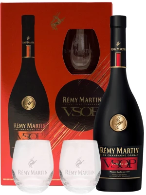 Коньяк Remy Martin VSOP, with box and two glasses 0.7 л