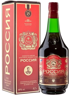 Коньяк Россия КС 15-летний, в подарочной коробке 0.7 л