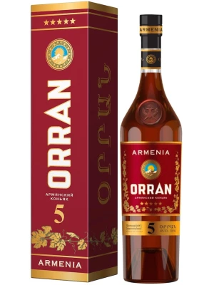 Коньяк Orran 5 Years Old, gift box 0.5 л