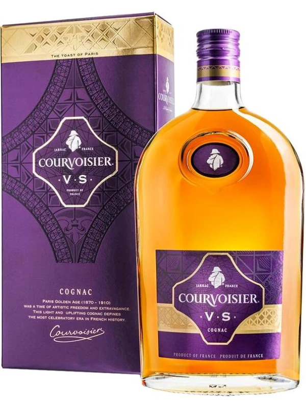 Courvoisier VS, flask, with box