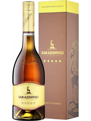 Коньяк Sarajishvili 5 stars, gift box 0.5 л