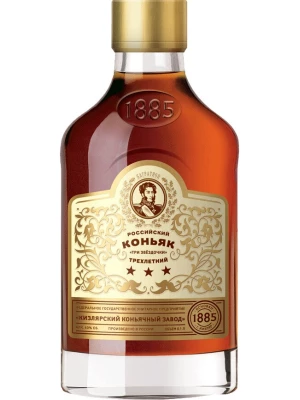 Коньяк ККЗ, Три звездочки 0.1 л