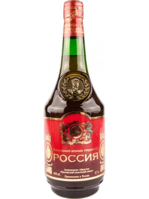 Коньяк Россия КС 15-летний, Зеленый Графин 0.7 л
