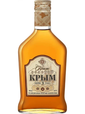 Коньяк Золотой Крым 3-летний 0.25 л