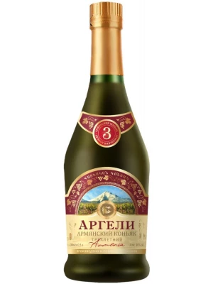 Коньяк Аргели 3-летний 0.5 л