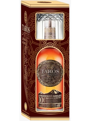 Коньяк Arcon, Taros 10 Years Old, gift box with glass 0.5 л