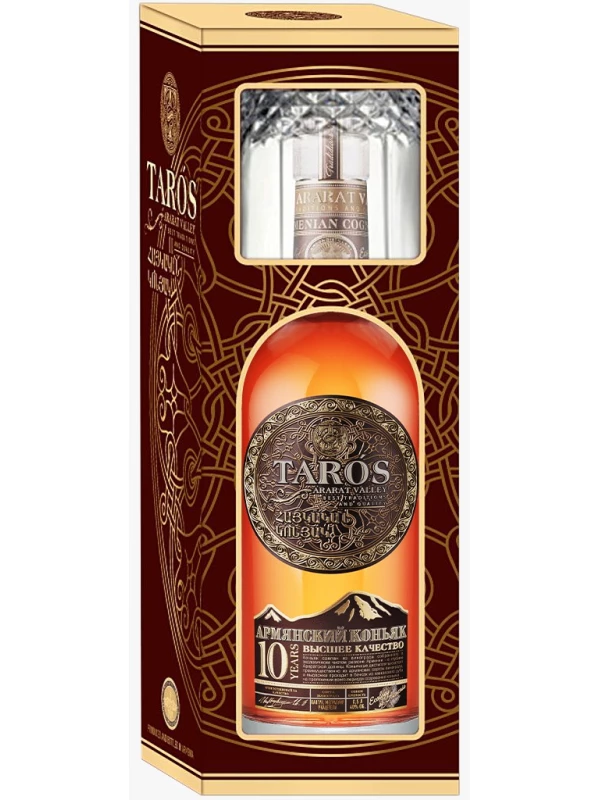 Arcon, Taros 10 Years Old, gift box with glass