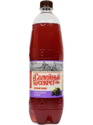 Квас Семейный Секрет Смородина-Мята, ПЭТ 1 л
