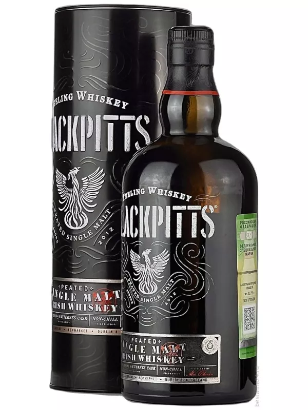 Teeling, Blackpitts Peated Single Malt, in tube