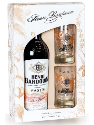 Ликер Pastis Henri Bardouin, in gift box with 2 glasses 0.7 л