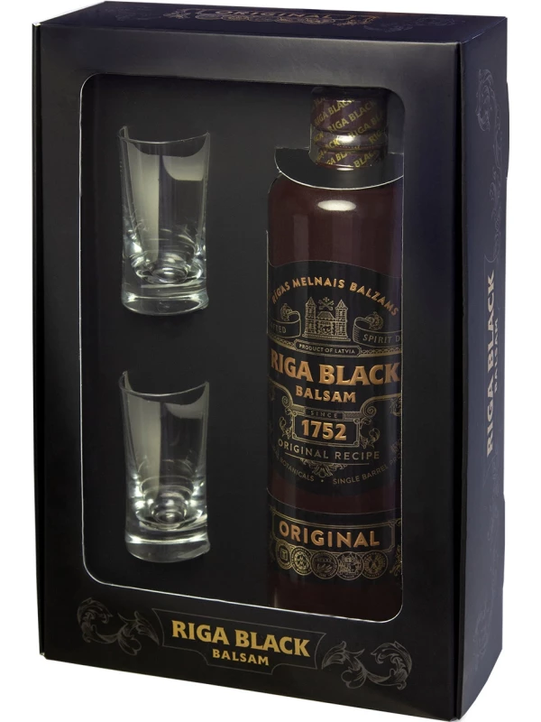 Riga Black Balsam, gift box with 2 shots