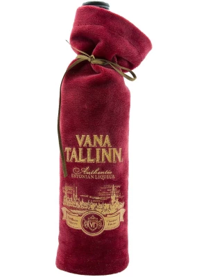 Ликер Vana Tallinn 40%, in a velvet bag 0.5 л
