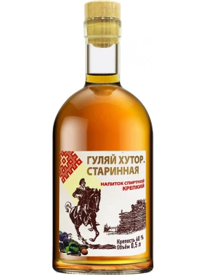 Ликер Гуляй Хутор Старинная, крепкий напиток 0.5 л