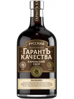 Ликер Русский ГарантЪ Качества Карельский Сбор, Бальзам 0.5 л
