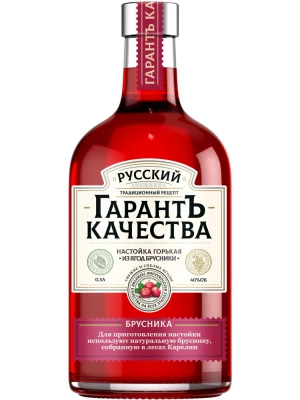 Настойка Русский ГарантЪ Качества Брусника, Настойка горькая 0.5 л