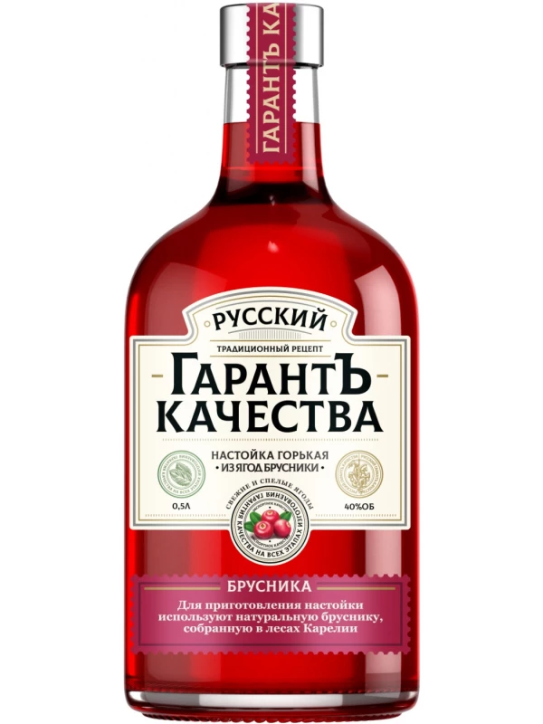 Русский ГарантЪ Качества Брусника, Настойка горькая