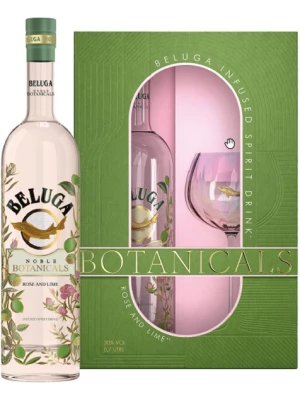 Ликер Beluga Noble Botanicals Rose and Lime, Bitter, gift box with glass 0.7 л