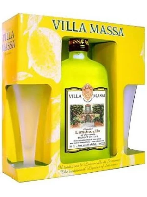 Ликер Limoncello di Sorrento, gift box with 2 glasses 0.75 л