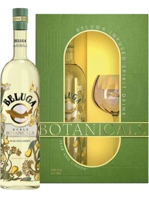 Ликер Beluga Noble Botanicals Pear and Linden, Bitter, gift box with glass 0.7 л