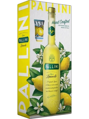 Ликер Pallini, Limoncello, gift box with ceramic cup 0.5 л