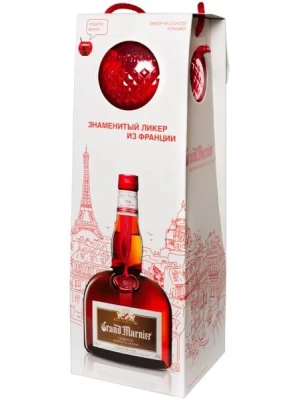 Ликер Grand Marnier, Сordon Rouge, gift box with glass 0.7 л