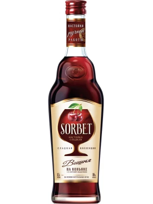 Ликер Сорбет Вишня на коньяке 0.5 л