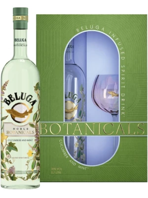 Ликер Beluga Noble Botanicals Cucumber and Mint, Bitter, gift box with glass 0.7 л