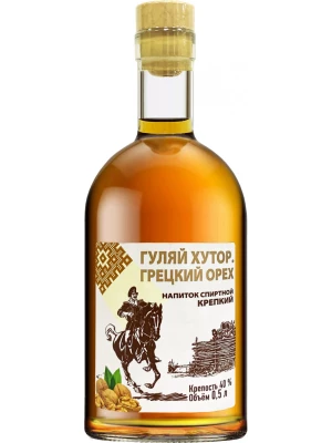 Ликер Гуляй Хутор Грецкий Орех, крепкий напиток 0.25 л