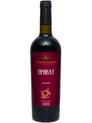 Ликерное вино Приват Красное 0.75 л