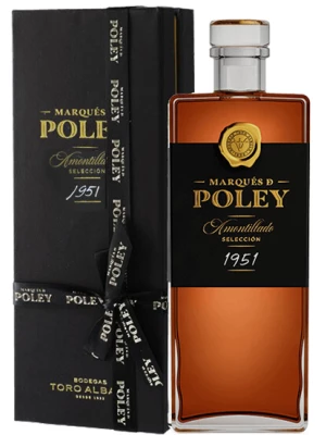 Ликерное вино Toro Albala, Marques de Poley Amontillado Seleccion, Montilla-Moriles DOP 1951, 0.2 л
