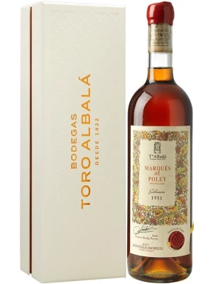 Ликерное вино Toro Albala, Marques de Poley Amontillado Seleccion, Montilla-Moriles DOP, gift box 1951, 0.75 л