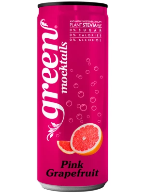 Лимонад Green Mocktails, Pink Grapefruit, in can 0.33 л