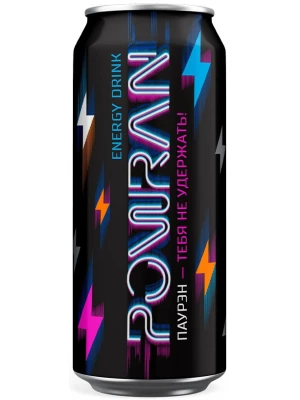 Лимонад Powran Original, Energy Drink, in can 0.5 л