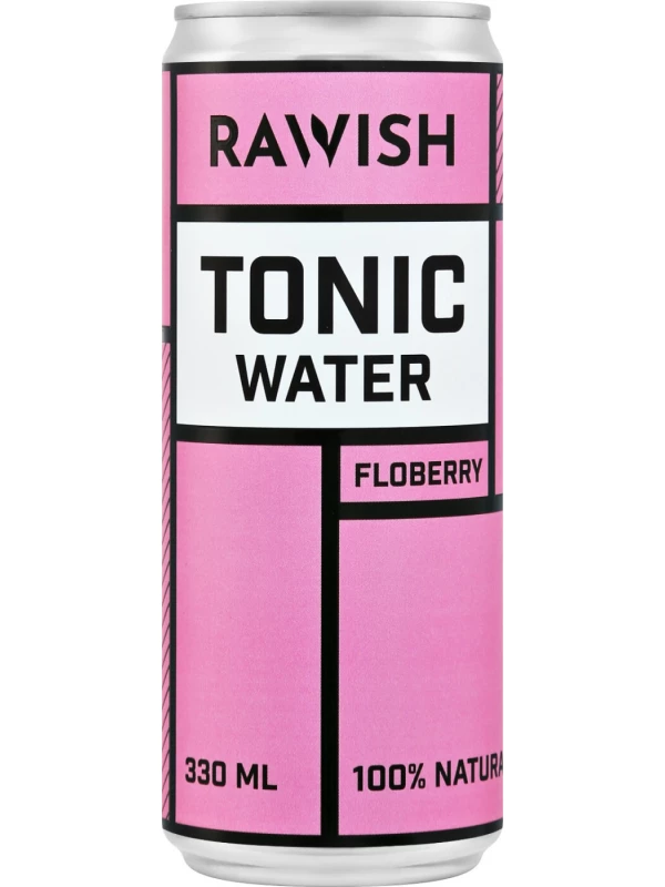 Rawish Tonic Water Floberry, in can