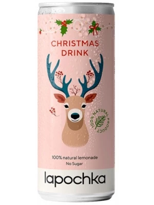 Лимонад Lapochka Christmas Drink, in can 0.33 л