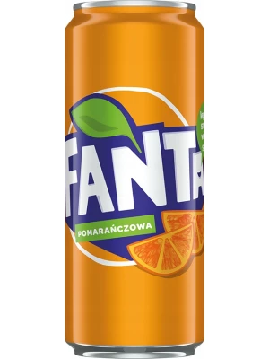 Лимонад Fanta Orange (Poland), in can 0.33 л