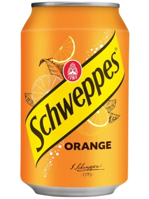 Лимонад Schweppes Orange (Poland), in can 0.33 л