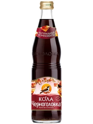 Лимонад Черноголовка Кола, в стеклянной бутылке 0.5 л
