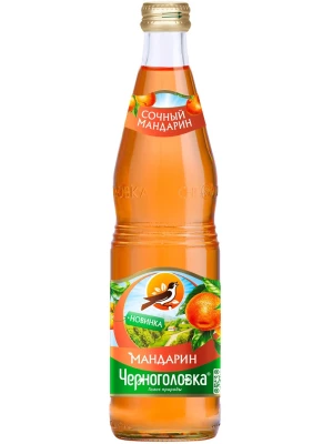 Лимонад Черноголовка Мандарин, в стеклянной бутылке 0.5 л