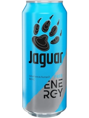 Лимонад Jaguar Free, Energy Drink, in can 0.5 л